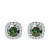 Sterling Silver 925 Moissanite Square Stud Earrings For Women Sparkling Gift