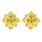 lemon yellow silver / (1.2ct each)6mm