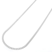 Sterling Silver Cuban Link Chain 24 Inch Unisex Necklace