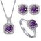 1ct per stone each / purplish red / 5