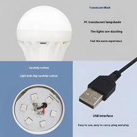 Stunning Color LED Bulb with 5V Mobile Power for Powerful Lighting