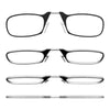 Stylish Polarized Legless Clamp Nose Reading Lightweight Glasses For Men And Women Unique Design  Portable Glasses Case Can Be Attached To The Mobile Phone Case Anti Blue Light Glasses ectangular Reading Glasses