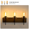 Stylish Wall Light Living Room with Elegant Black and Wood Finish
