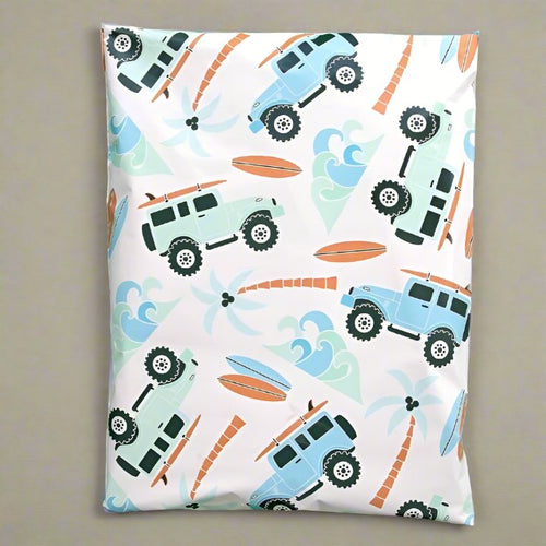 Summertime Poly Mailers Size 12x15.5 Camping Surfing Shipping Bags