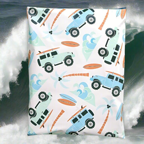 Summertime Poly Mailers Size 12x15.5 Camping Surfing Shipping Bags