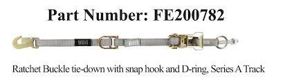 Sure-Lok FE500 Wheelchair Ratchet Buckle for L Track