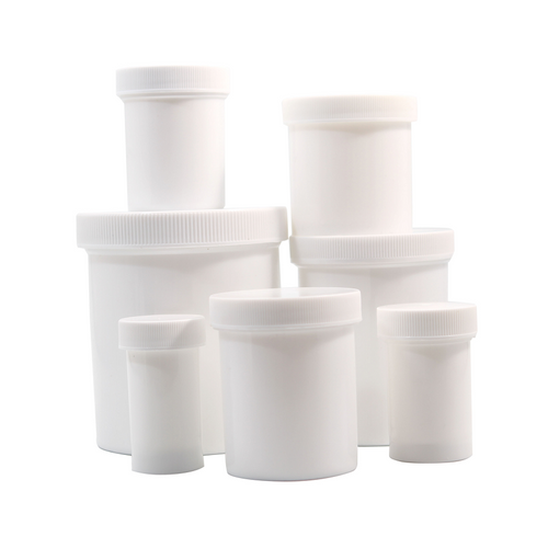 Supplies Ointment Jar Plastic White 1 Oz