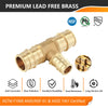 PEX A Expansion 1" x 1" x 3/4" PEX Expansion Reducing Tee (Lead Free)