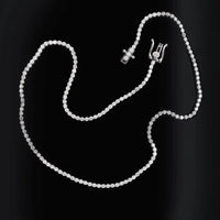 14K White Gold 3.50CT Lab-Grown Diamond Tennis Necklace