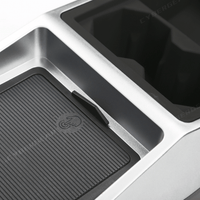 Tesla Cybertruck Center Floor Organizer & Trash Bin
