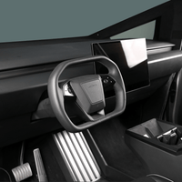 [Carbon Fiber Pattern ABS] Dashboard Cover For Cybertruck (2 PCS)