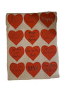 Thank You Stickers 2.5 inch 300 Count Per Pack Heart Red Valentine Shipping Supplies
