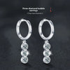 S925 Sterling Silver Moissanite Dangle Earrings Fringe Drop Studs for Women