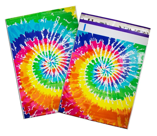 Tie Dye Poly Mailers Size 6x9 Colorful Shipping Bags