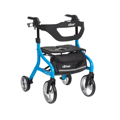 Nitro Sprint Rollator Rolling Walker, Blue RIO Medical Supplies