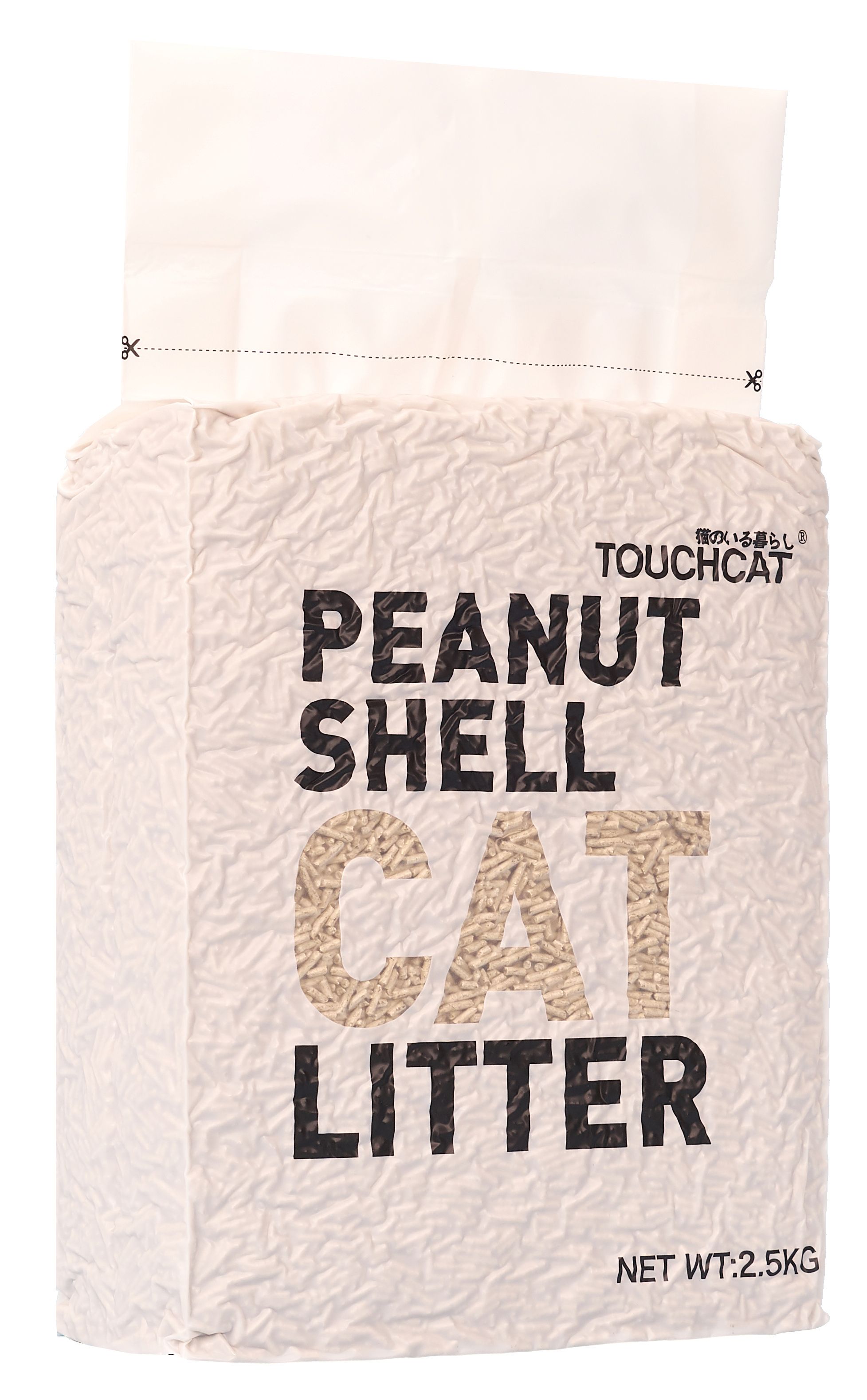 Touchcat ® High-Clumping Eco-Friendly Peanut Shell Kitty Cat Litter ...