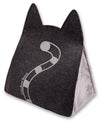 Touchcat ® 'Kitty Ears' Travel On-The-Go Folding Designer Fashion Pet Cat Bed House w/ Hanging Teaser Toy