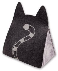 Touchcat ® 'Kitty Ears' Travel On-The-Go Folding Designer Fashion Pet Cat Bed House w/ Hanging Teaser Toy