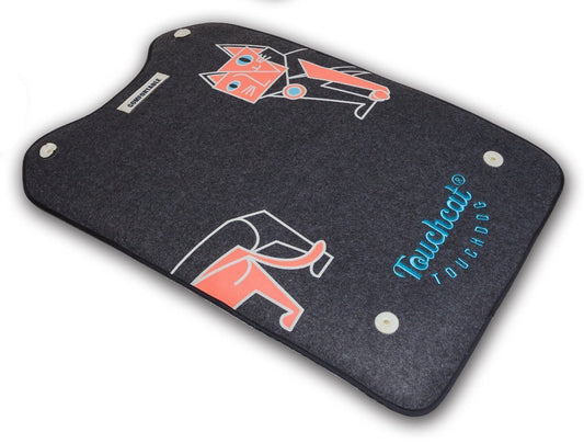 Touchcat ® 'Lamaste' Travel Reversible Rubberized Fashion Designer Pet Dog and Cat Bed Bed Lounger Stretching Yoga Mat