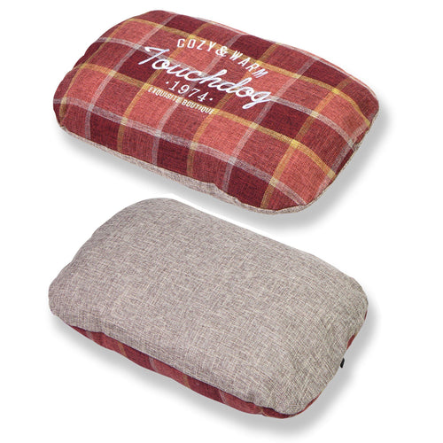 Touchdog 'Archi-Checked' Designer Plaid Oval Dog Bed