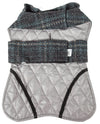 Touchdog ® 2-In-1 Windowpane Plaid Matching Dog Jacket and Reversible Dog Mat