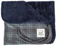 Touchdog ® 2-In-1 Windowpane Plaid Matching Dog Jacket and Reversible Dog Mat