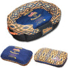 Touchdog ® '70's Vintage-Tribal' Ultra-Plush Rectangular Rounded Dog Bed