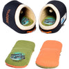 Touchdog ® 'Active-Play' Vintage Emblem Panoramic Cat Bed w/ Teaser Toy