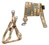 Touchdog ® 'Caliber' Embroidered Designer Fashion Pet Dog Leash and Harness Combination