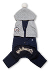 Touchdog ® Designer Quilted Full-Body Hooded Dog Sweater