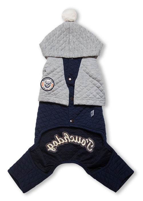 Touchdog ® Designer Quilted Full-Body Hooded Dog Sweater