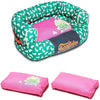 Touchdog ® 'Lazy-Bones' Rabbit-Spotted Designer Couch Dog Bed