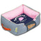 Medium / Navy Blue, Pink