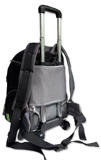 Touchdog ® 'Wuffle Duffle' 2-in-1 Wheeled Backpack Sporty Pet Carrier