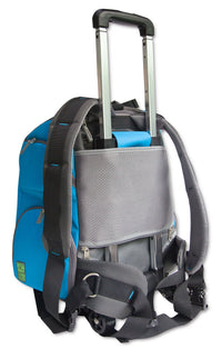 Touchdog ® 'Wuffle Duffle' 2-in-1 Wheeled Backpack Sporty Pet Carrier