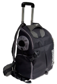 Touchdog ® 'Wuffle Duffle' 2-in-1 Wheeled Backpack Sporty Pet Carrier
