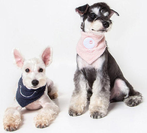Touchdog ®'Dizzy-Eyed Cyclops' Cotton Hook-and-Loop Dog Bandana and Scarf