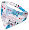 Touchdog ®'Head-Popper' Fashion Designer Printed Hook-and-Loop Dog Bandana