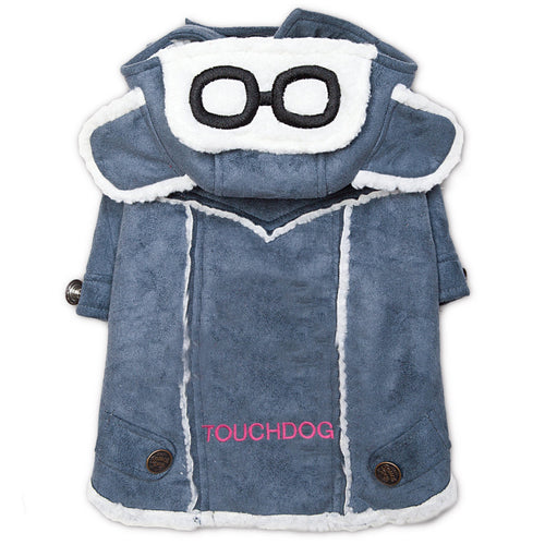 Touchdog 'Tuskegee' Aero-Vintage Designer Fashion Winter Dog Coat