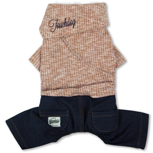 Touchdog Vogue Neck-Wrap Full Body Fashion Dog Sweater Outfit