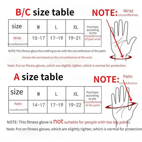 Training Weight Lifting Unisex Gloves Fitness Sports Body Building Gymnastics Grips Gym Hand Palm Wrist Protector Gloves
