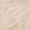 Light Beige Travertine Tumbled Mosaic Floor and Wall Tile - Livfloors Collection