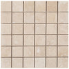 Light Beige Travertine Honed Mosaic Floor and Wall Tile - Livfloors Collection