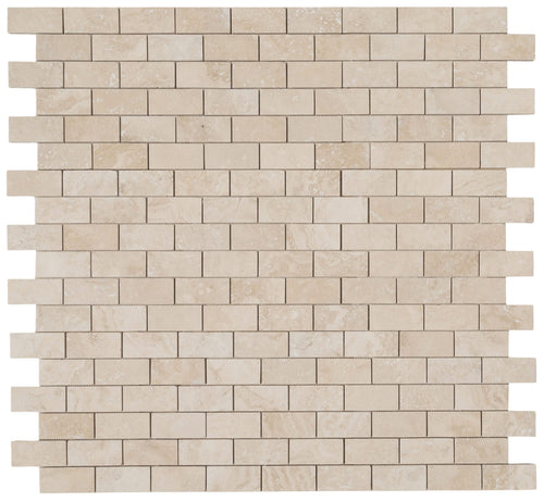 Light Beige Travertine Honed Mosaic Floor and Wall Tile - Livfloors Collection