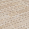 Classic Beige Travertine Slides Honed Mosaic Floor and Wall Tile - Livfloors Collection