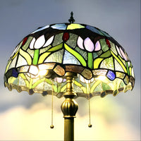 Tulip Stained Glass Tiffany-Style Lamp - Floor Lamp