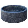 Natural Stone Tundra Grey Marble Vessel Sink Polished D: 16" H: 6.5"