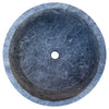 Natural Stone Tundra Grey Marble Vessel Sink Polished D: 16" H: 6.5"