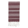 Turkish Cotton Hand Towel 36x22 Quick-Dry Absorbent Kitchen Bathroom With Fringe, 6 Colors