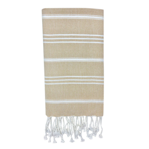 Turkish Cotton Hand Towel 36x22 Quick-Dry Absorbent Kitchen Bathroom With Fringe, 6 Colors